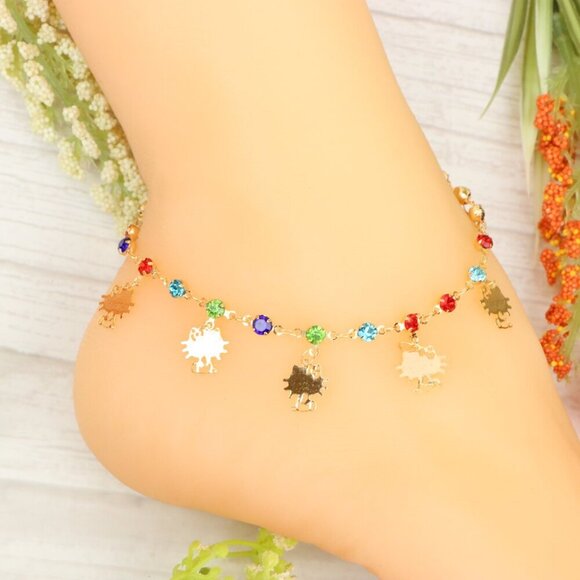 "Handmade Anklet – Elegant & Delicate Jewelry for Women | UNVRC1304 - Picture 8 of 10